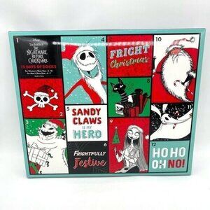 Disney Nightmare Before Christmas 12 Days of Socks Advert Calendar New